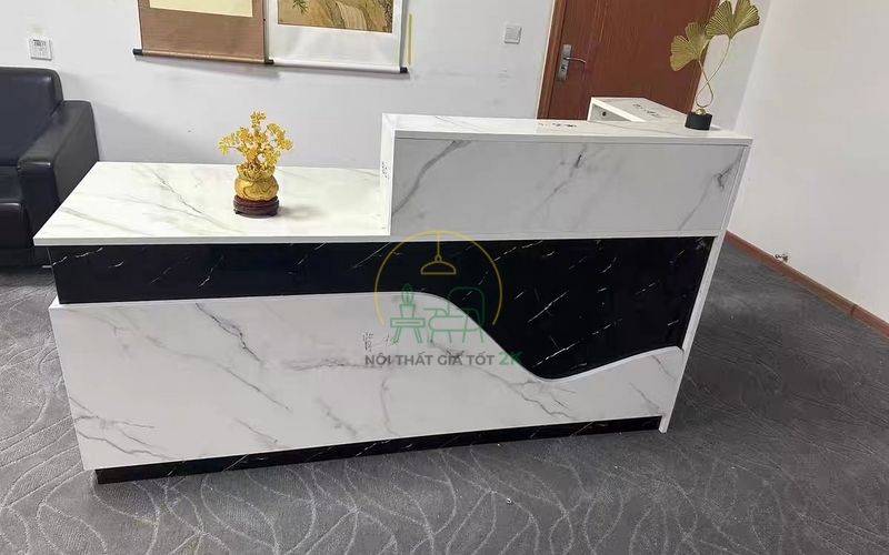 quầy lễ tân dài1m6