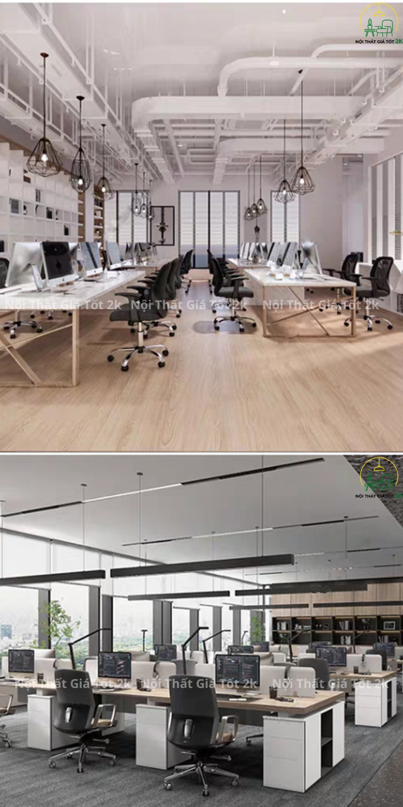 thiết kế văn phòng nhân viên