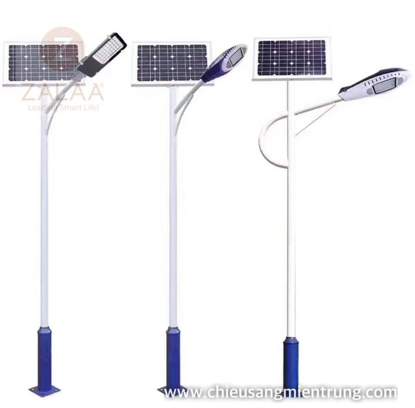 Các mẫu đèn đường năng lượng mặt trời 60w Zalaa lắp cột cao 5-7m
