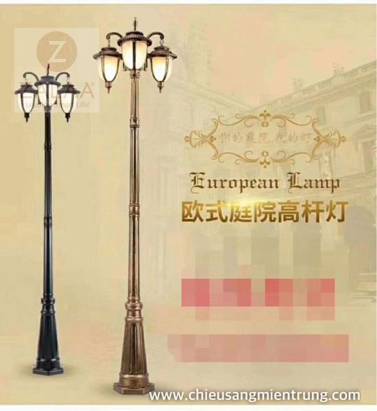 Cột đèn công viên PINE các mẫu mã bóng đèn ZALAA