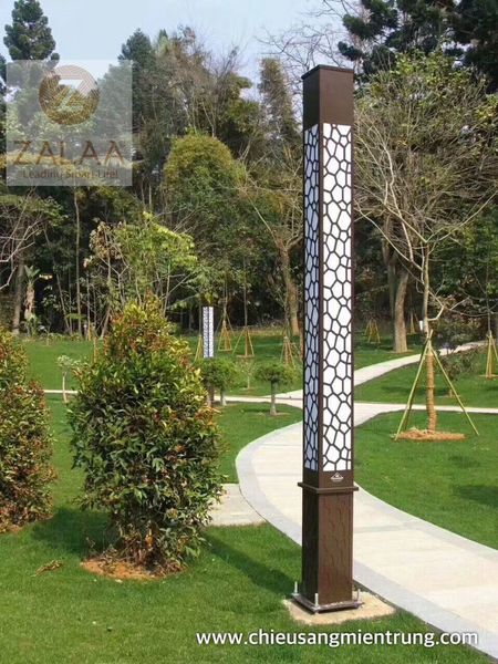 Cột đèn trang trí công viên hiện đại mã số ZCV-ODER-020 ZALAA