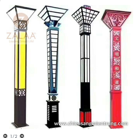 Cột đèn trang trí công viên hiện đại mã số ZCV-ODER-024 ZALAA