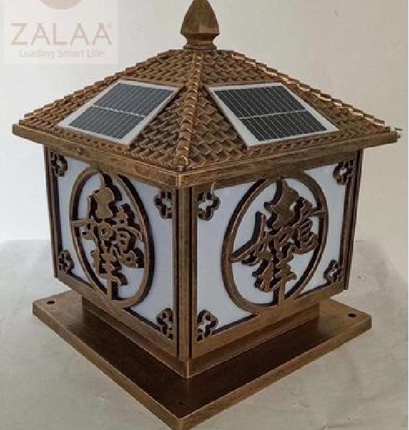 Đèn trụ cổng, trụ cột sử dụng năng lượng mặt trời 10,15,20w