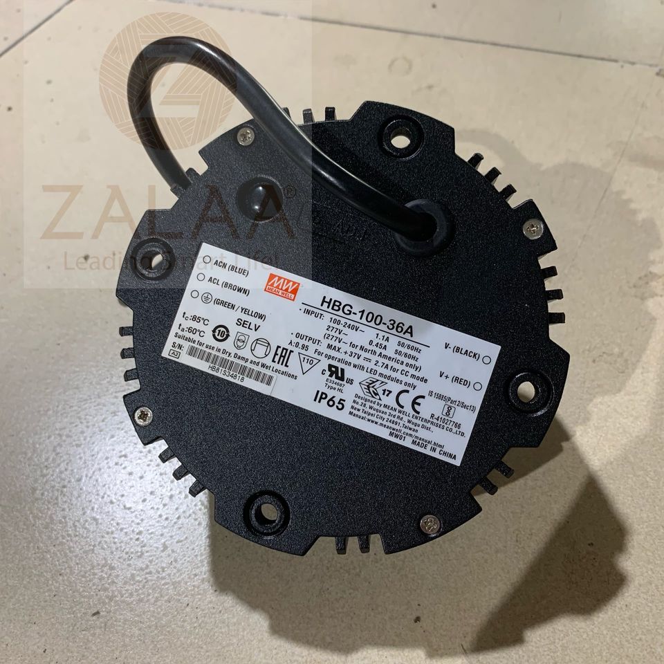Bộ nguồn điện Meanwell dùng cho đèn LED Highbay nhà xưởng công nghệ cao công suất 100W mã sản phẩm ZHBG-100