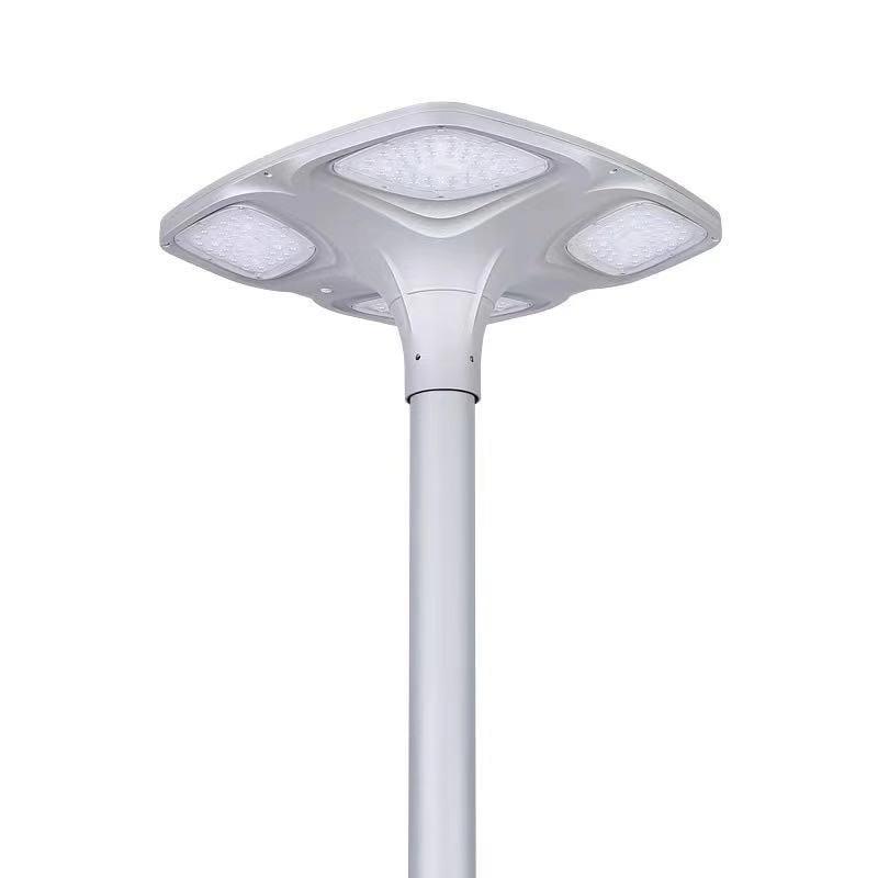 Đèn năng lượng mặt trời chiếu sáng trang trí công viên Resort dạng UFO mã ZUFO-4*15S màu xám