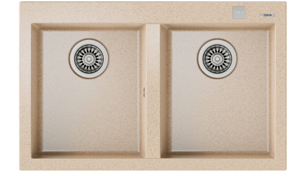 Chậu đá Teka Forsquare 2B 790 màu beige