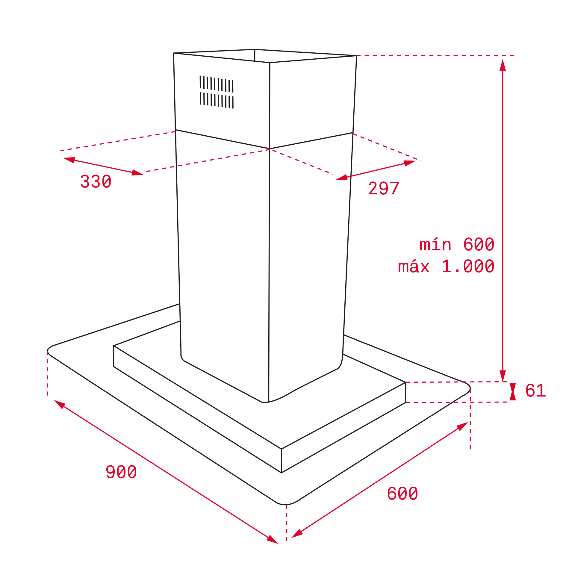 Máy hút mùi Teka DG3 ISLA 980