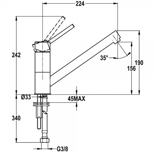 Vòi rửa Teka AUK 913 MB