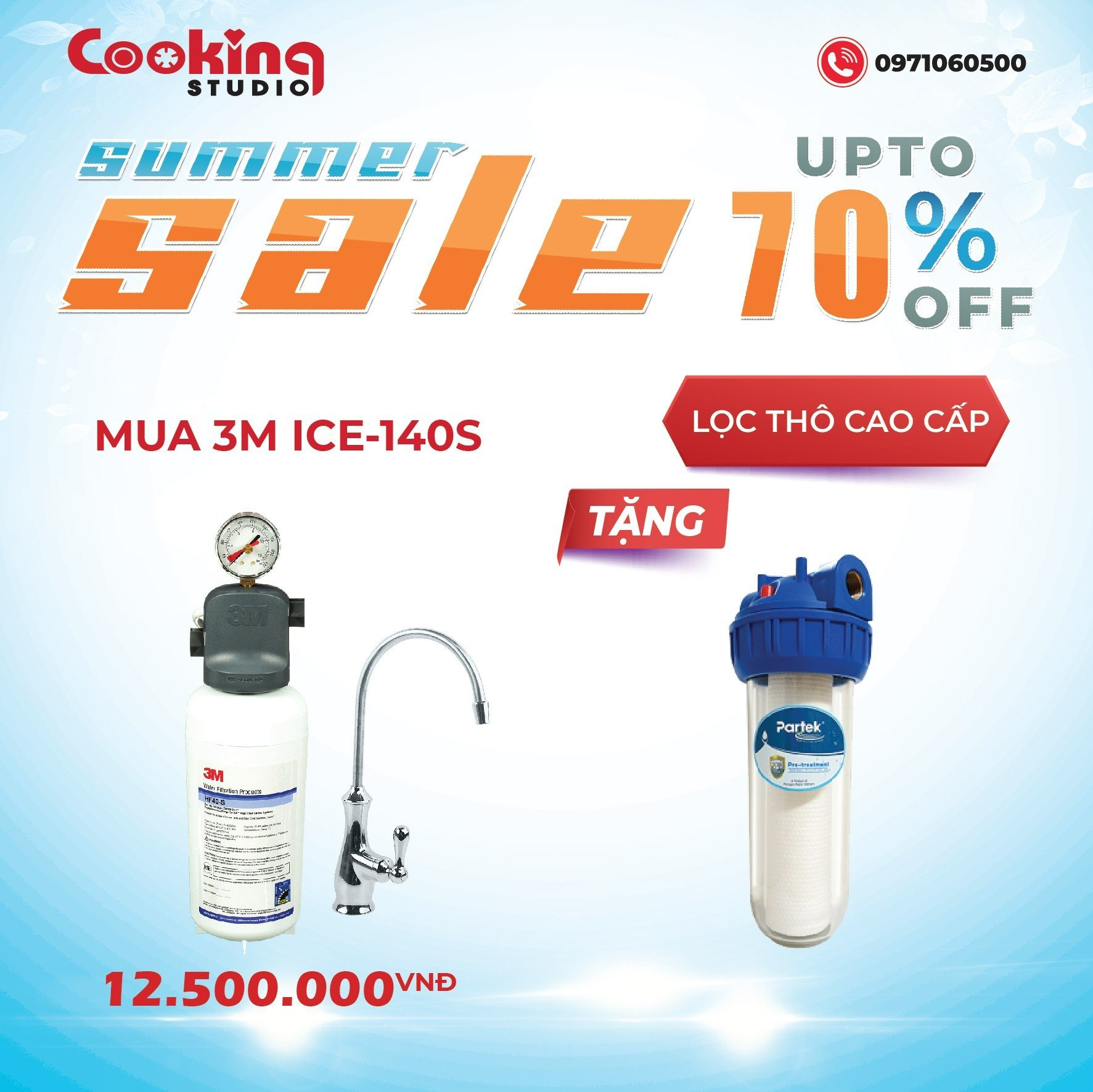 Mua máy lọc nước 3M tặng lọc thô cao cấp