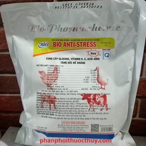 bổ sung vitamin, phòng ngừa stress bio anti stress new 1kg