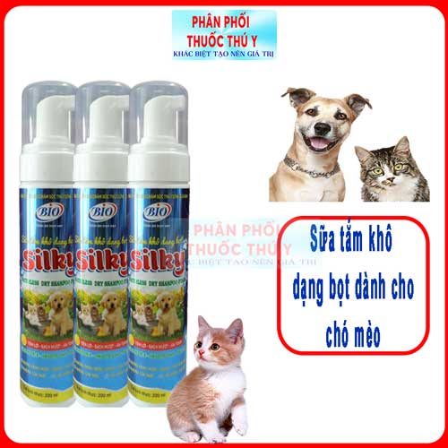 sữa tắm bio silky 200ml cho thú cưng