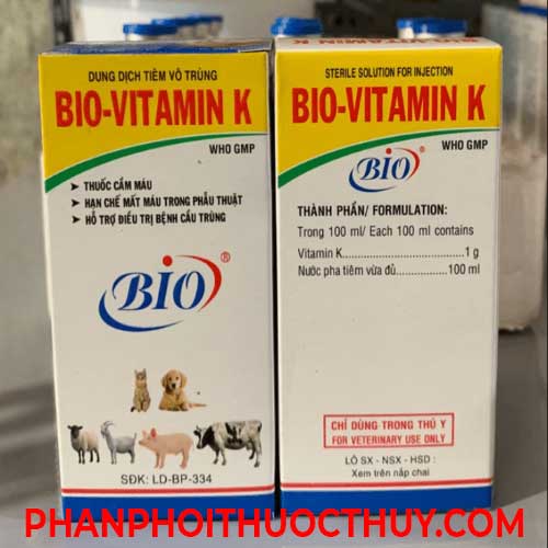 thuốc cầm máu bio vitamin k 100ml