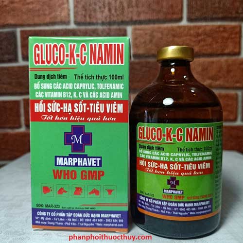 gluco kc namin 100ml hồi sức - hạ sốt - tiêu viêm