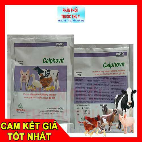bổ sung vitamin, khoáng vemedim calphovit 100gr