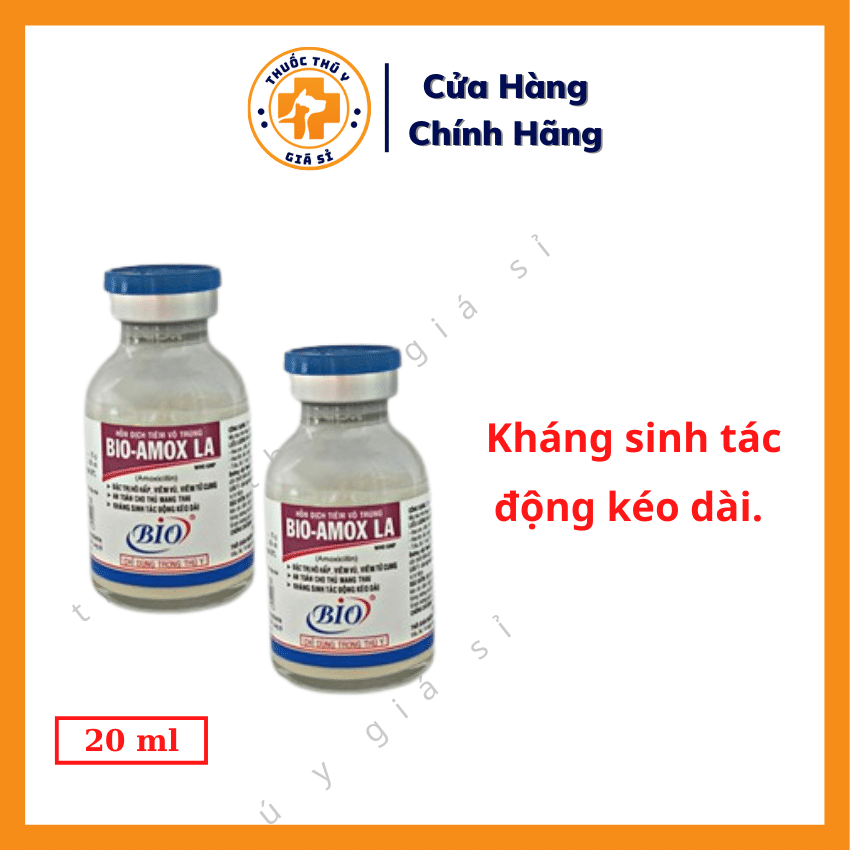 Bio Amox La 20ml chuyên trị hô hấp
