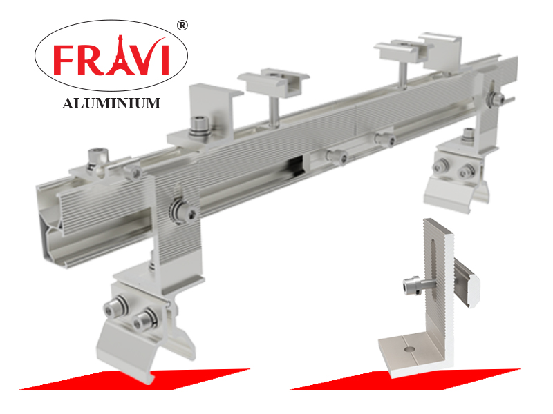 chân L solar là phụ kiện kết nối tấm pin với khung đỡ chân L solar