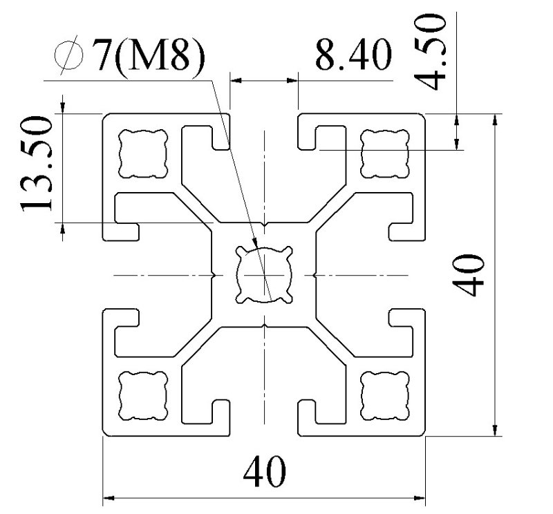 kích thước nhôm định hình