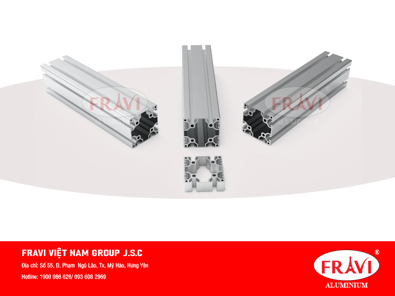 nhôm băng tải 40x40 của fravi nhôm băng tải 40x40