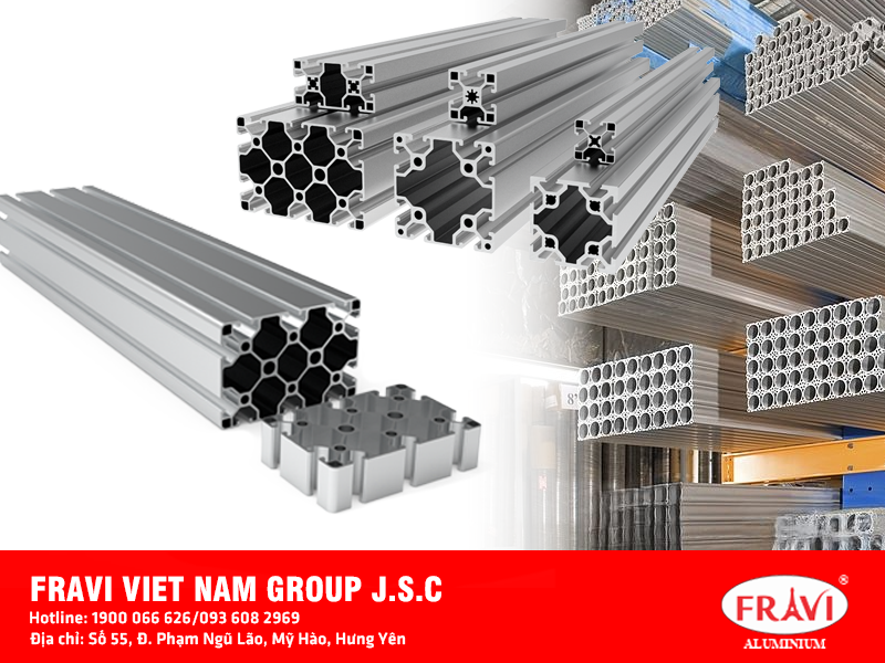 nhôm định hình - dử dụng cho hệ thống băng tải - bàn thao tác