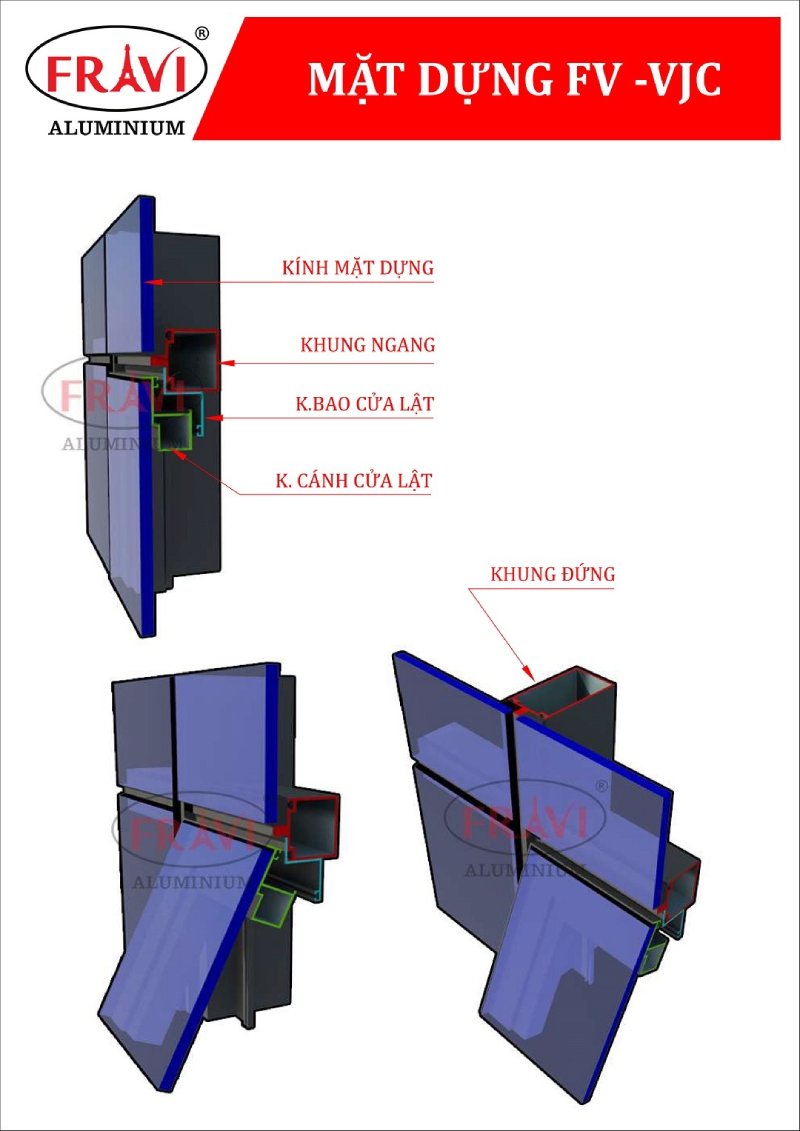 nhôm mặt dựng 52x100