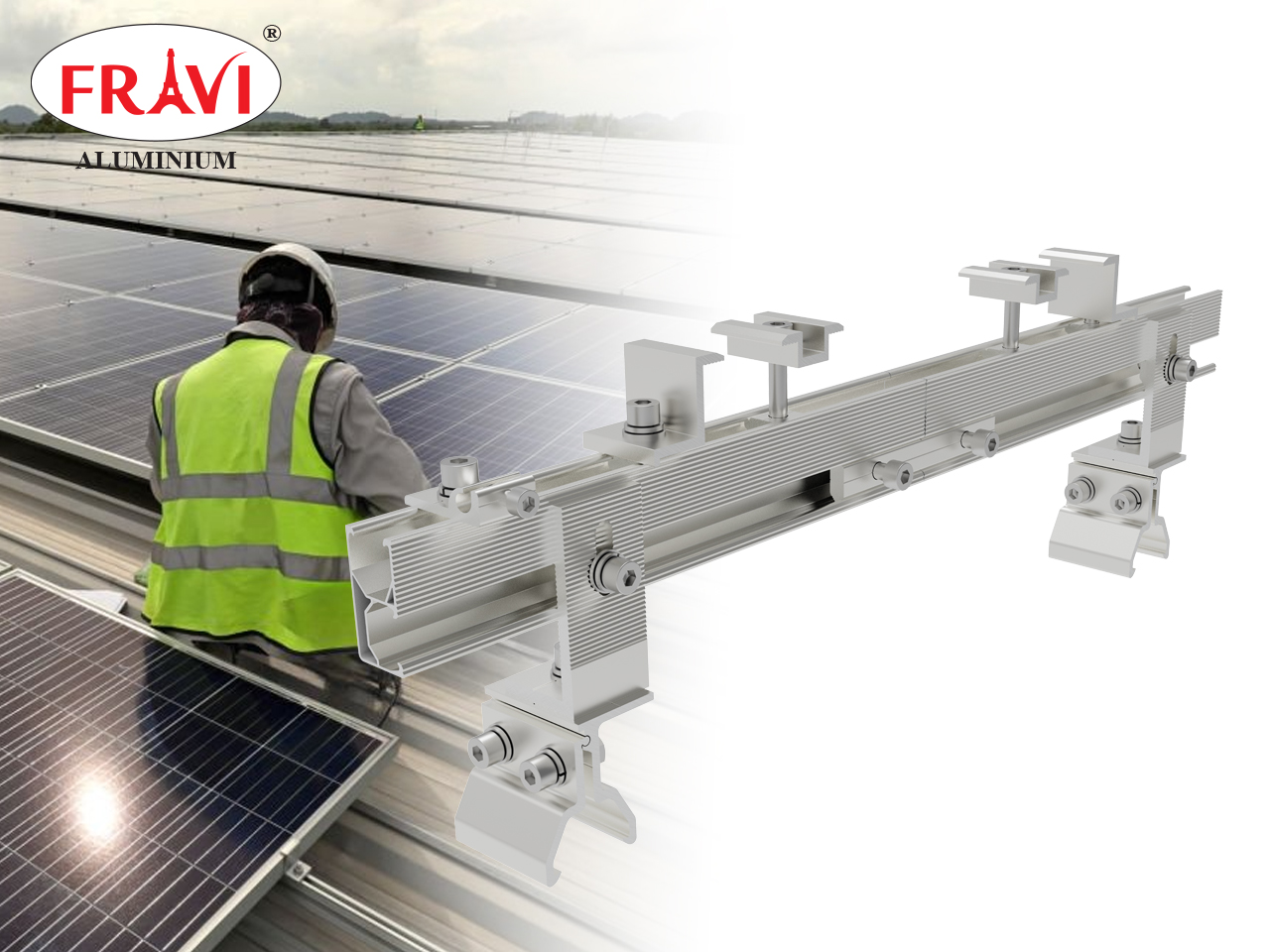 khung nhôm lắp đặt tấm pin năng lượng mặt trời solar khung nhôm lắp đặt tấm pin