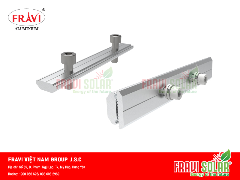 thanh nối rail kết nối khung giá đỡ năng lượng mặt trời thanh nối rail