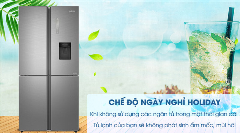 Chức năng Holiday - Tủ lạnh Aqua Inverter 456 lít AQR-IG525AM