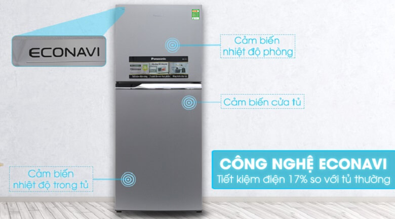 Tủ lạnh Panasonic 238 lít Inverter NR-BL267VSV1