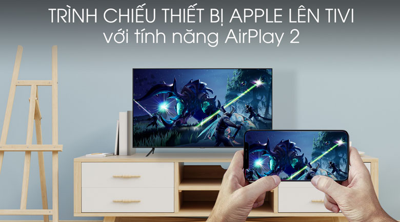 Tính năng AirPlay 2 Samsung Smart QLED Tivi 4K 50 inch QA50Q60T