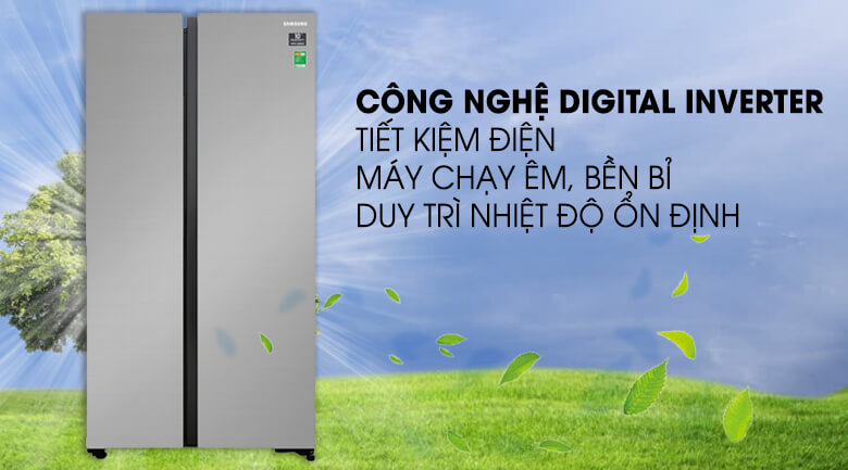 Công Nghệ Digital Inverter tiết kiệm điện năng hiệu quả - Tủ lạnh Samsung Inverter 647 lít RS62R5001B4/SV