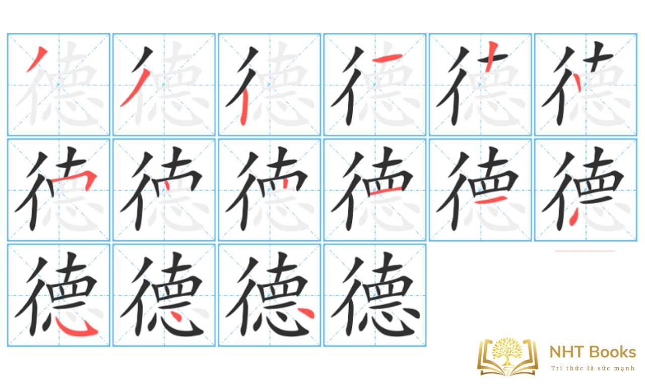 Cách viết chữ Đức trong tiếng Hán