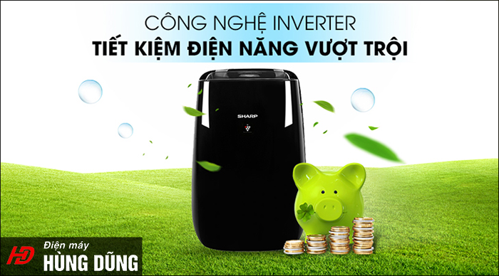 Máy lọc không khí Sharp tiết kiệm đến 60% điện năng tiêu thụ