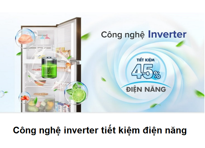 Tủ lạnh sử dụng công nghệ inverter tiết kiệm điện năng