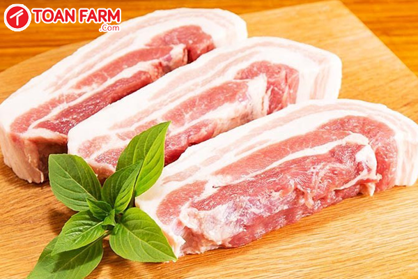 Đến với Toàn Farm được cung cấp ba chỉ Mỹ tươi ngon