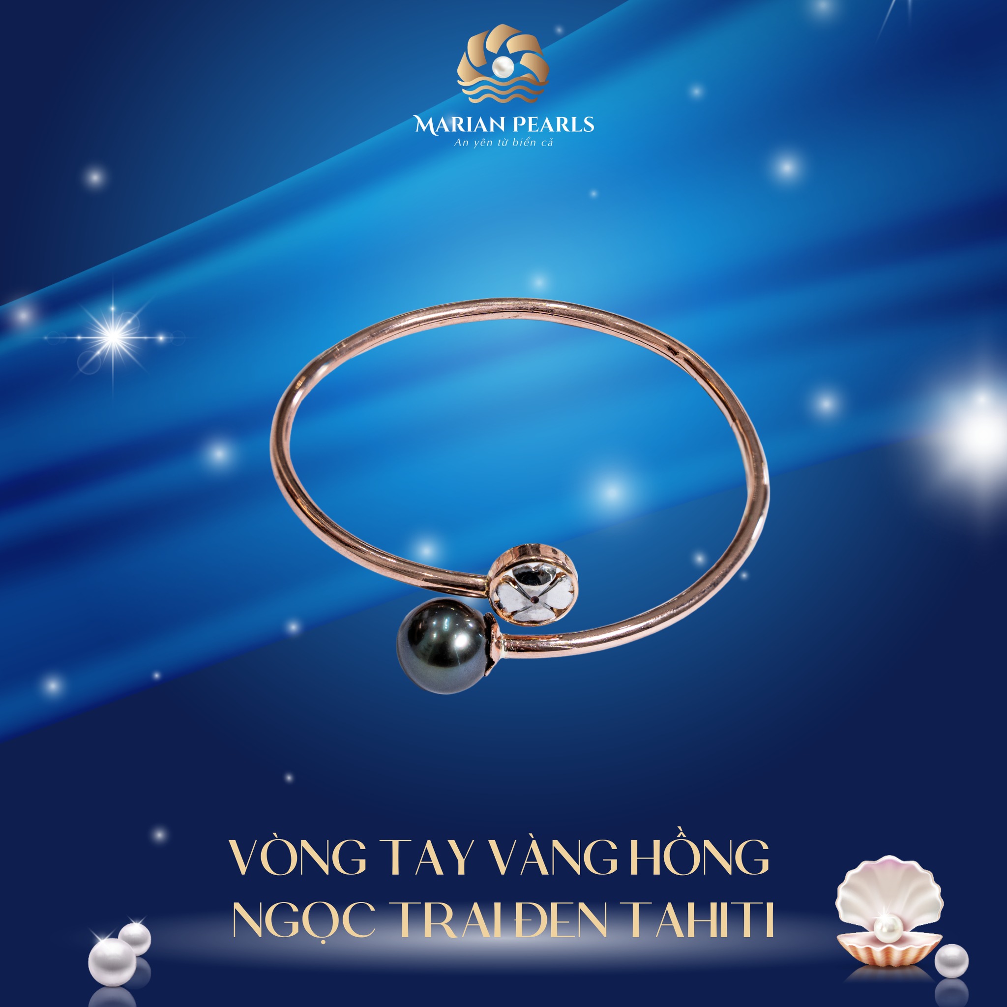 Vẻ Đẹp của Trang Sức Vàng Hồng Kết Hợp Ngọc Trai