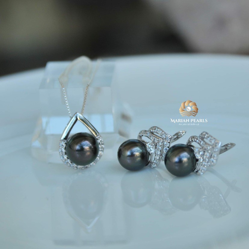Bộ Trang sức Ngọc Trai Tahiti
