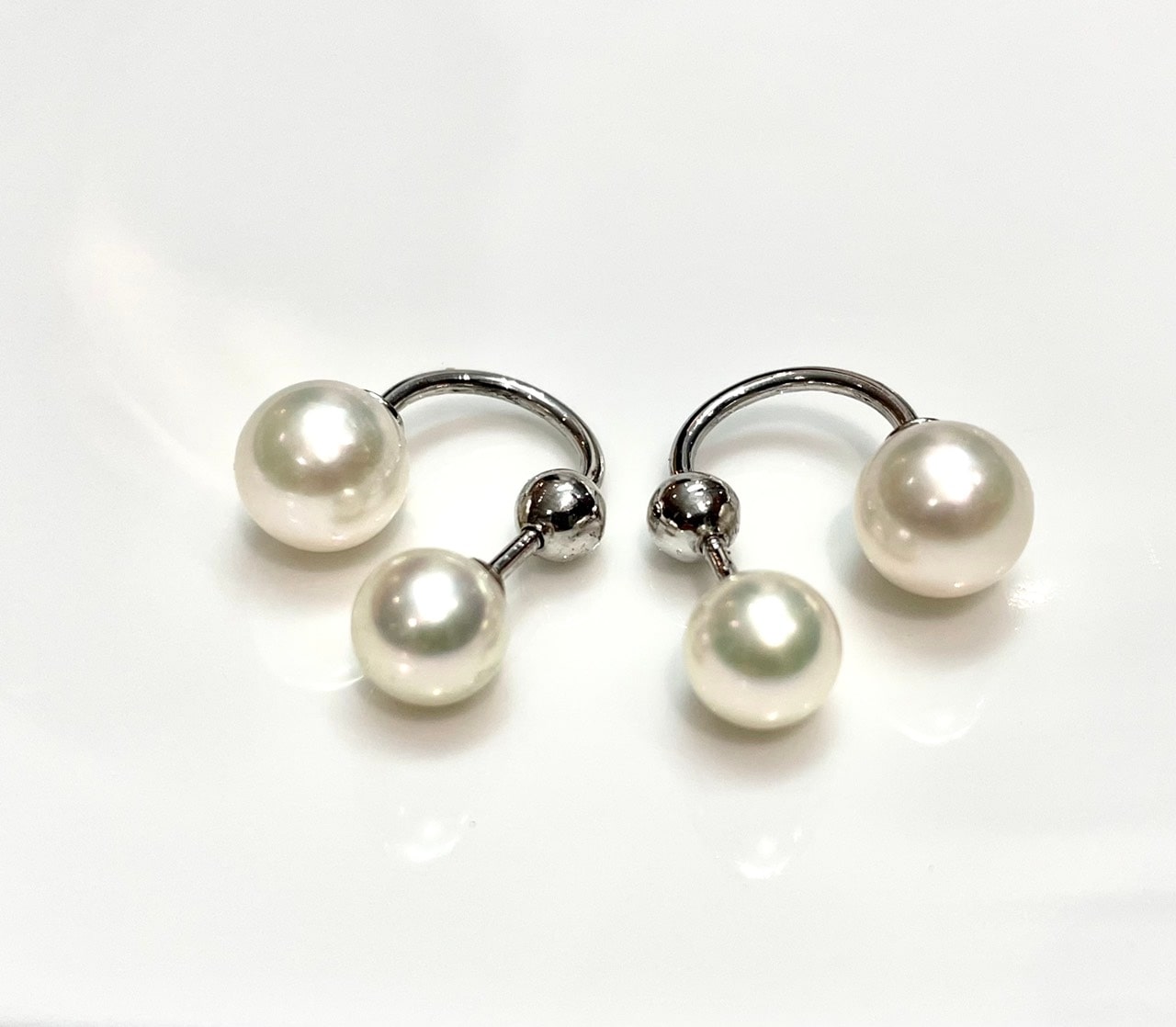 Bông tai Ngọc trai Akoya kiểu dáng Dior