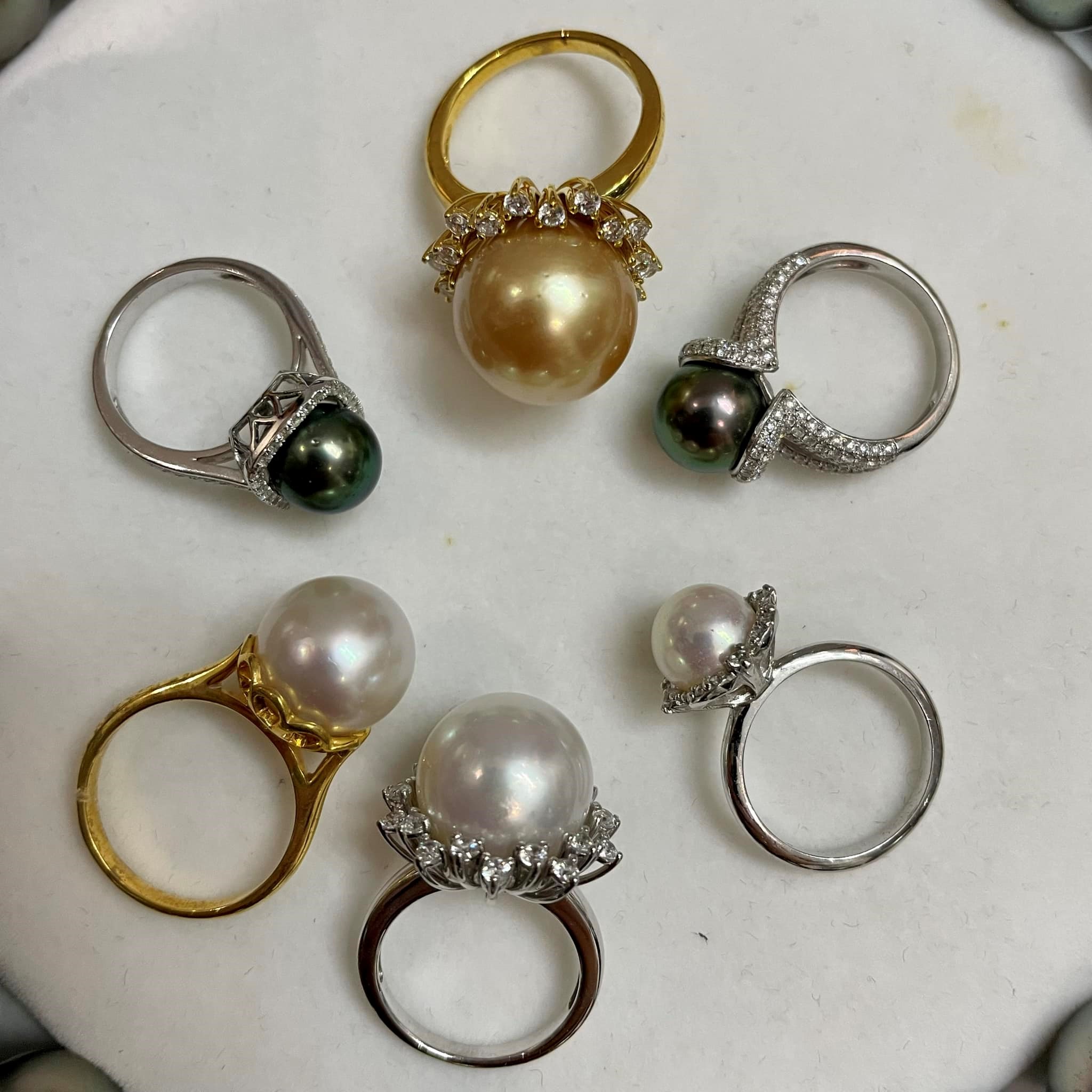 Các mẫu nhẫn ngọc trai từ Marian Pearls