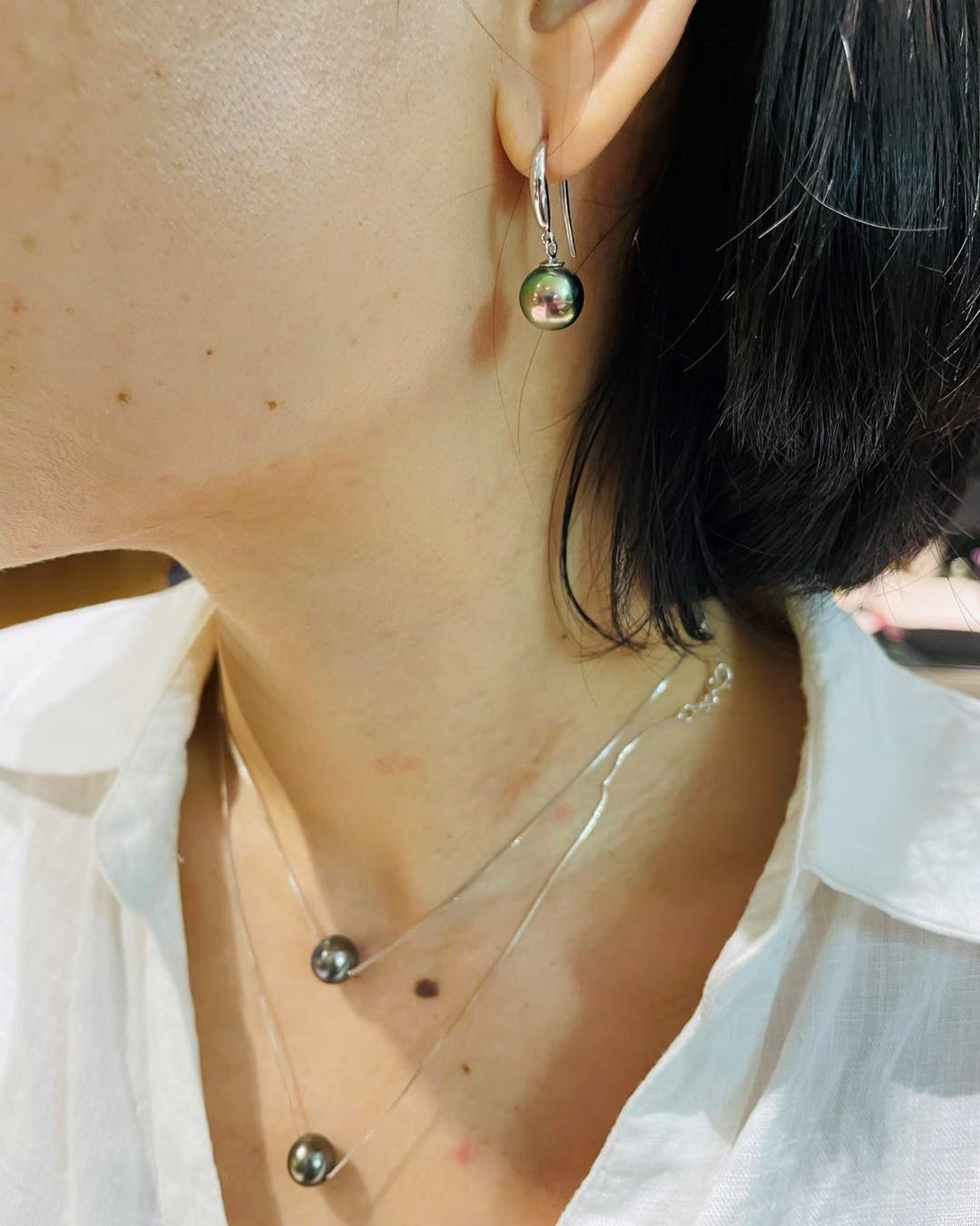 Choker ngọc trai Tahiti