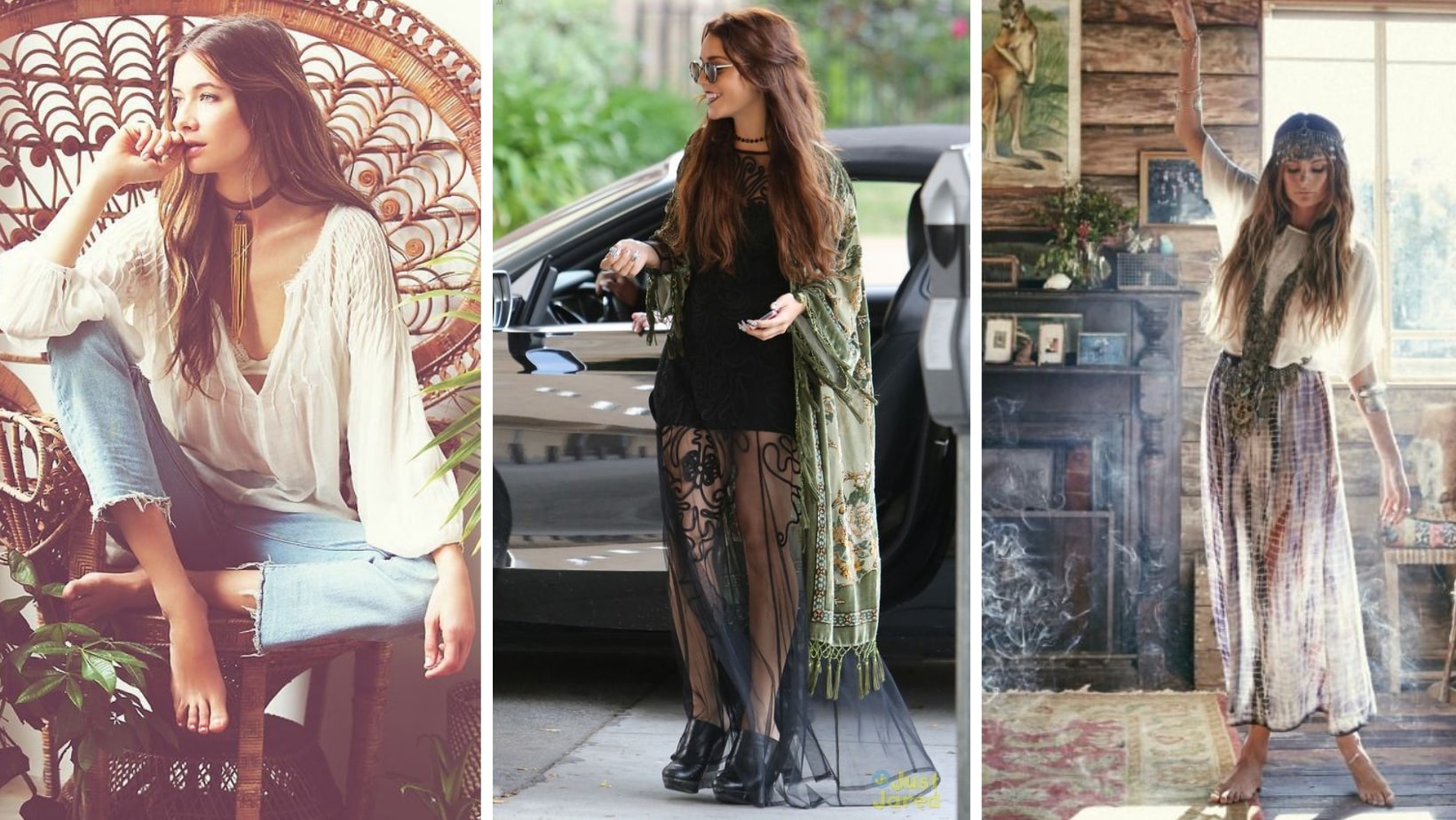 Hãy thử một dây chuyền ngọc trai dài cùng với bông tai vòng tròn để tôn thêm sự rạng ngời của phong cách Boho.