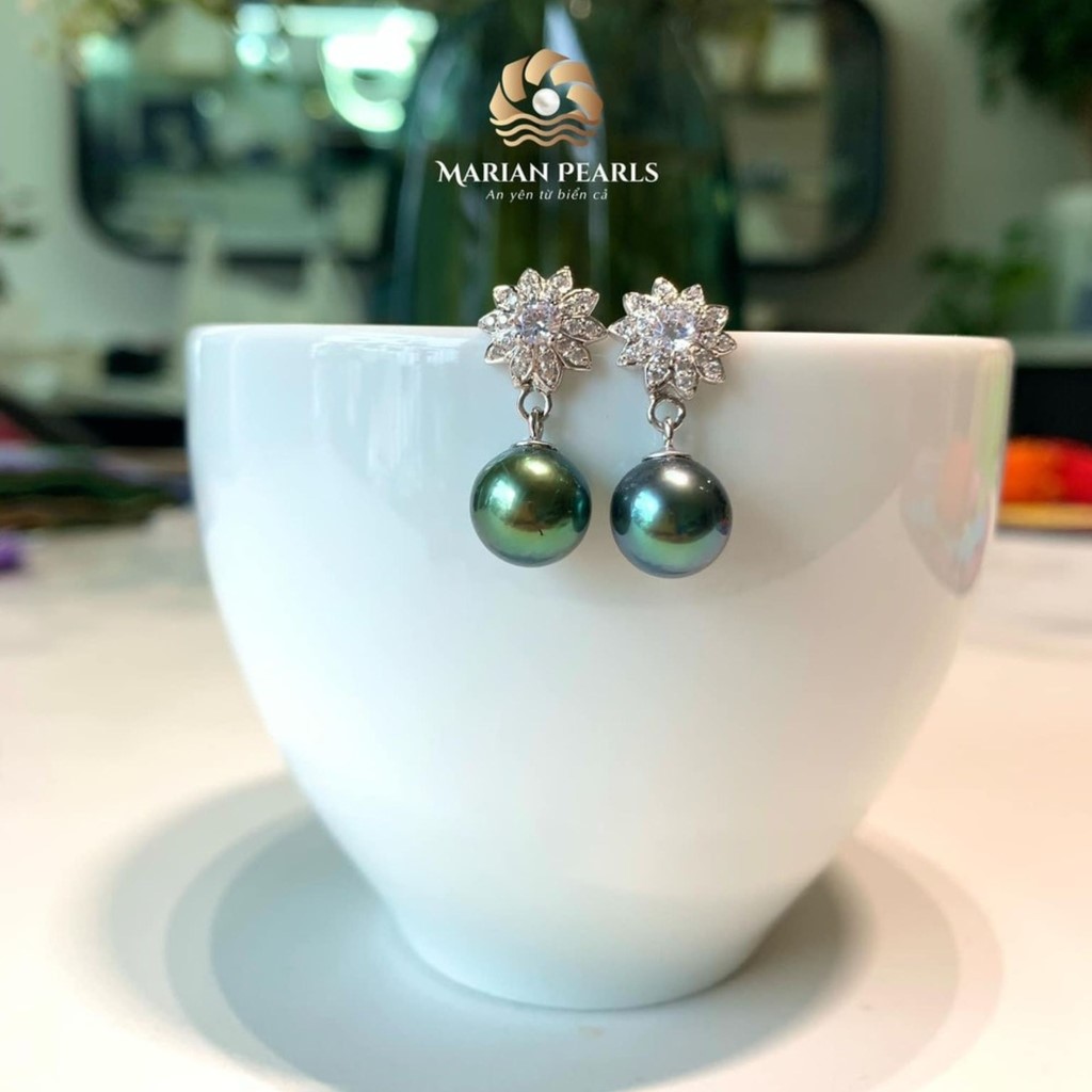 Khuyên tai ngọc trai Tahiti
