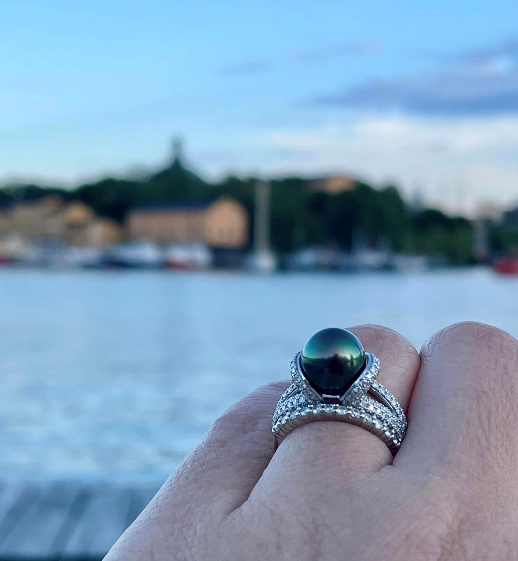 Nhẫn ngọc trai Tahiti