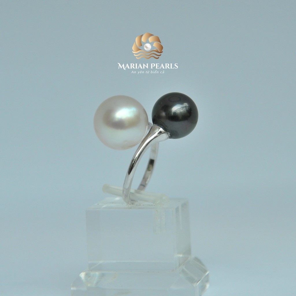 Nhẫn Anh & Em Ngọc Trai Tahiti & Ngọc Trai Southsea