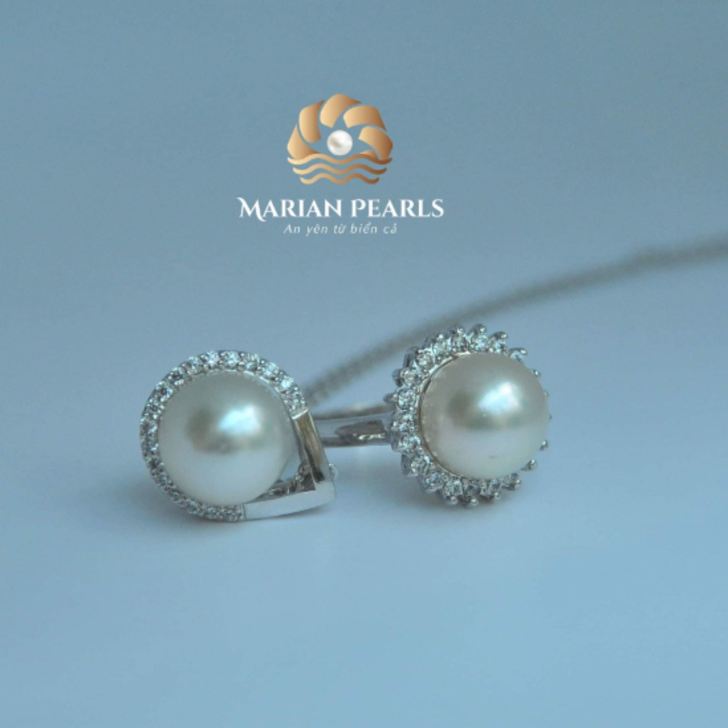 Bộ trang sức Ngọc trai Akoya trắng