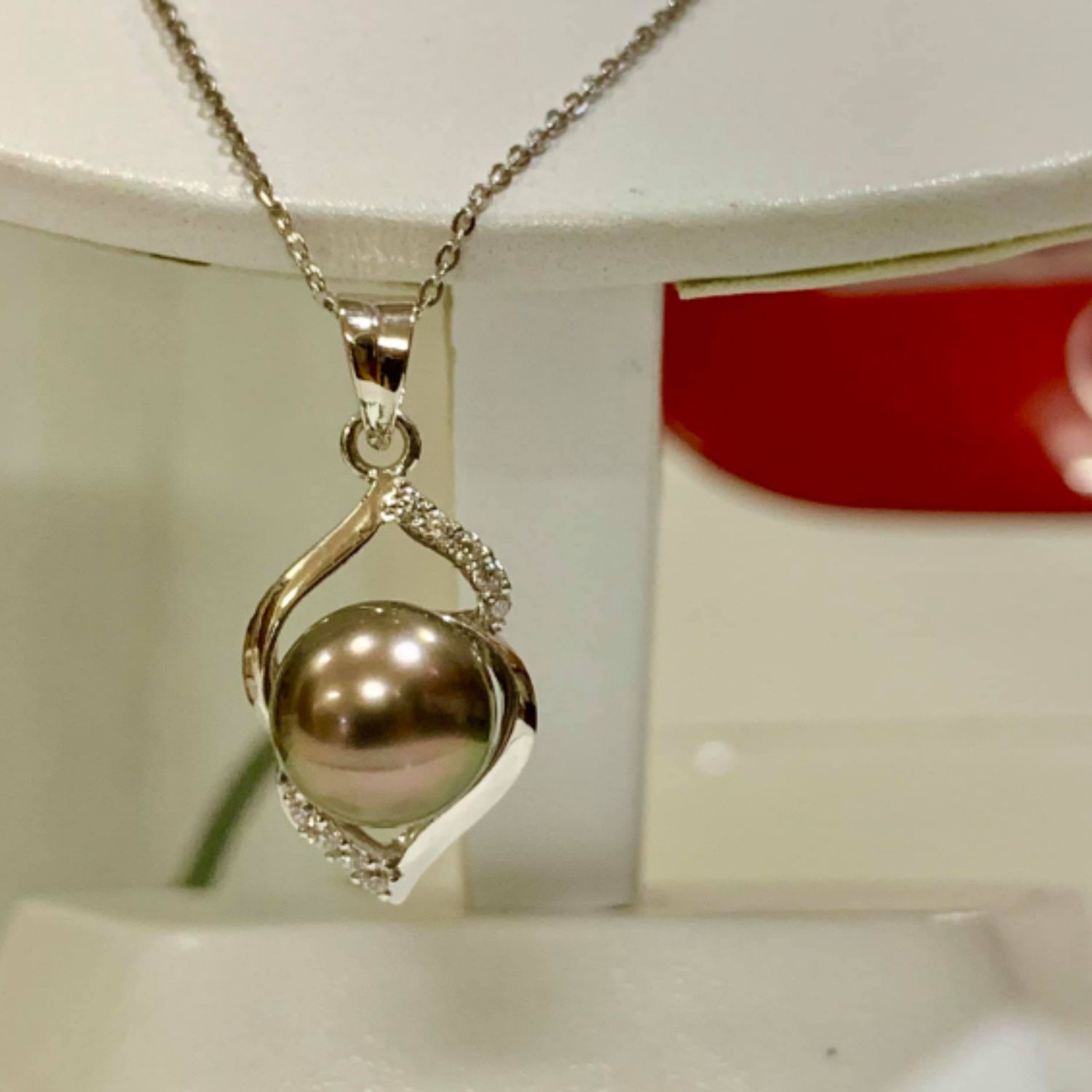 Dây chuyền Ngọc trai Tahiti nâu