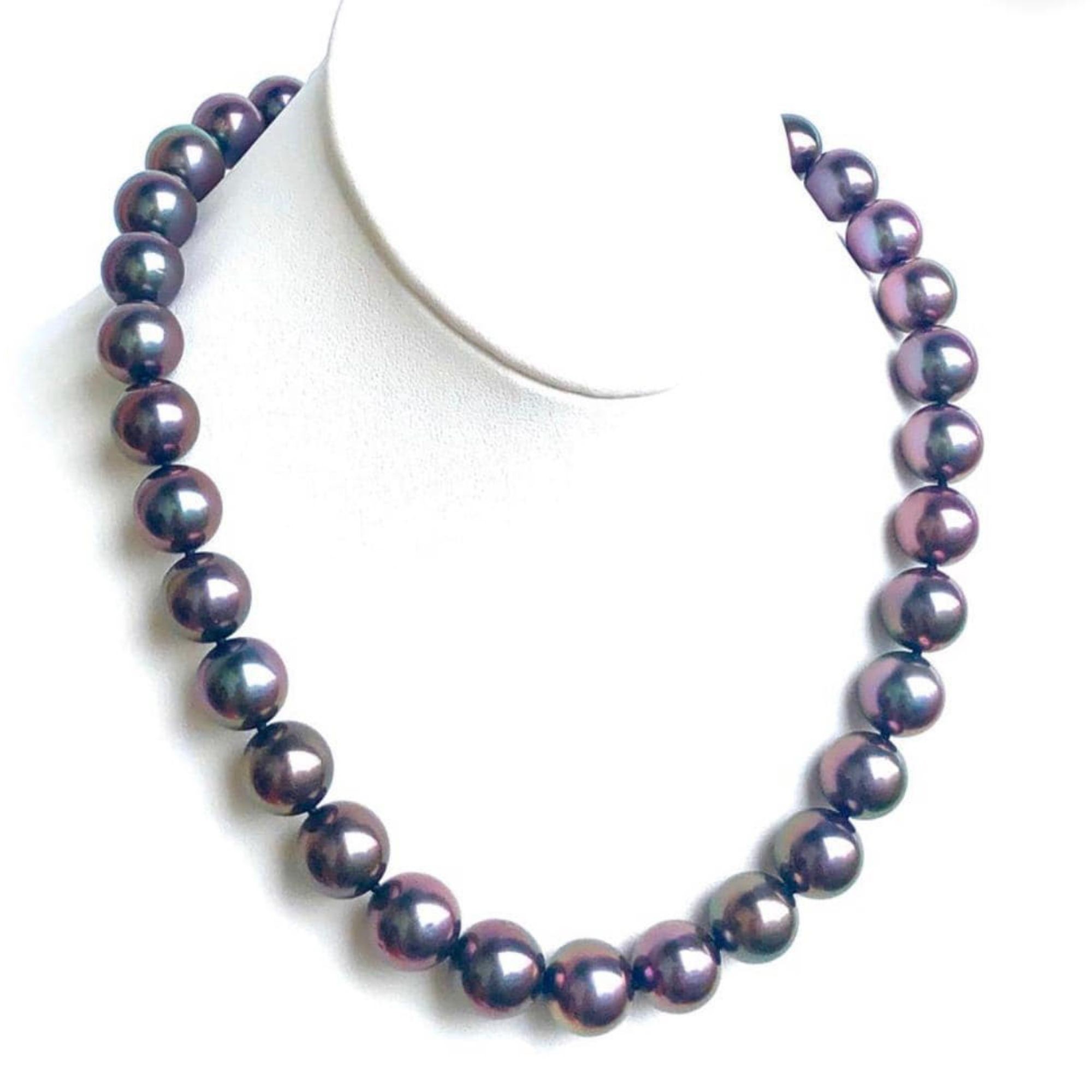 Vòng Cổ Ngọc Trai Đen Tahiti Ánh Tím