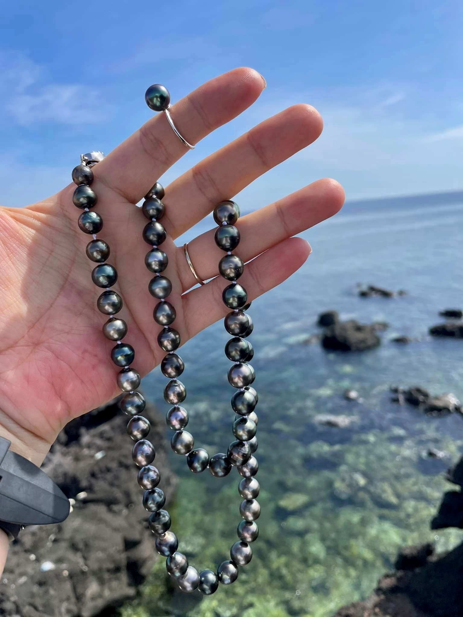 Vòng cổ ngọc trai Tahiti