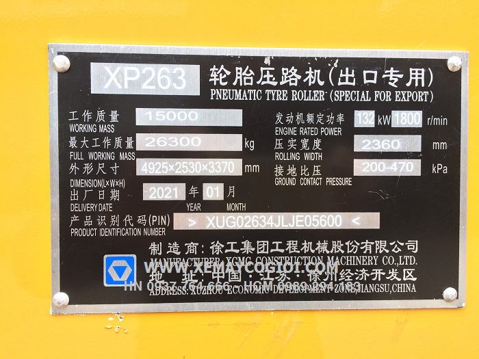 bang-gia-xe-lu-banh-lop-xcmg-xp263-tu-trong-26-3-tan