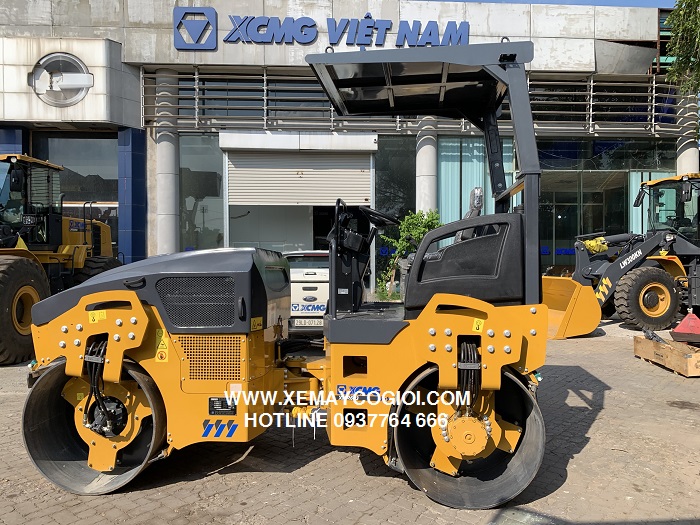 xe lu rung dẫn hướng hai bánh thép xcmg xmr603