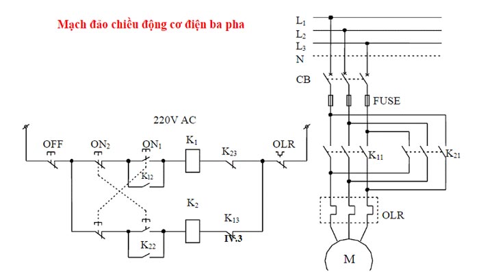 mạch đảo chiều động cơ 3 pha